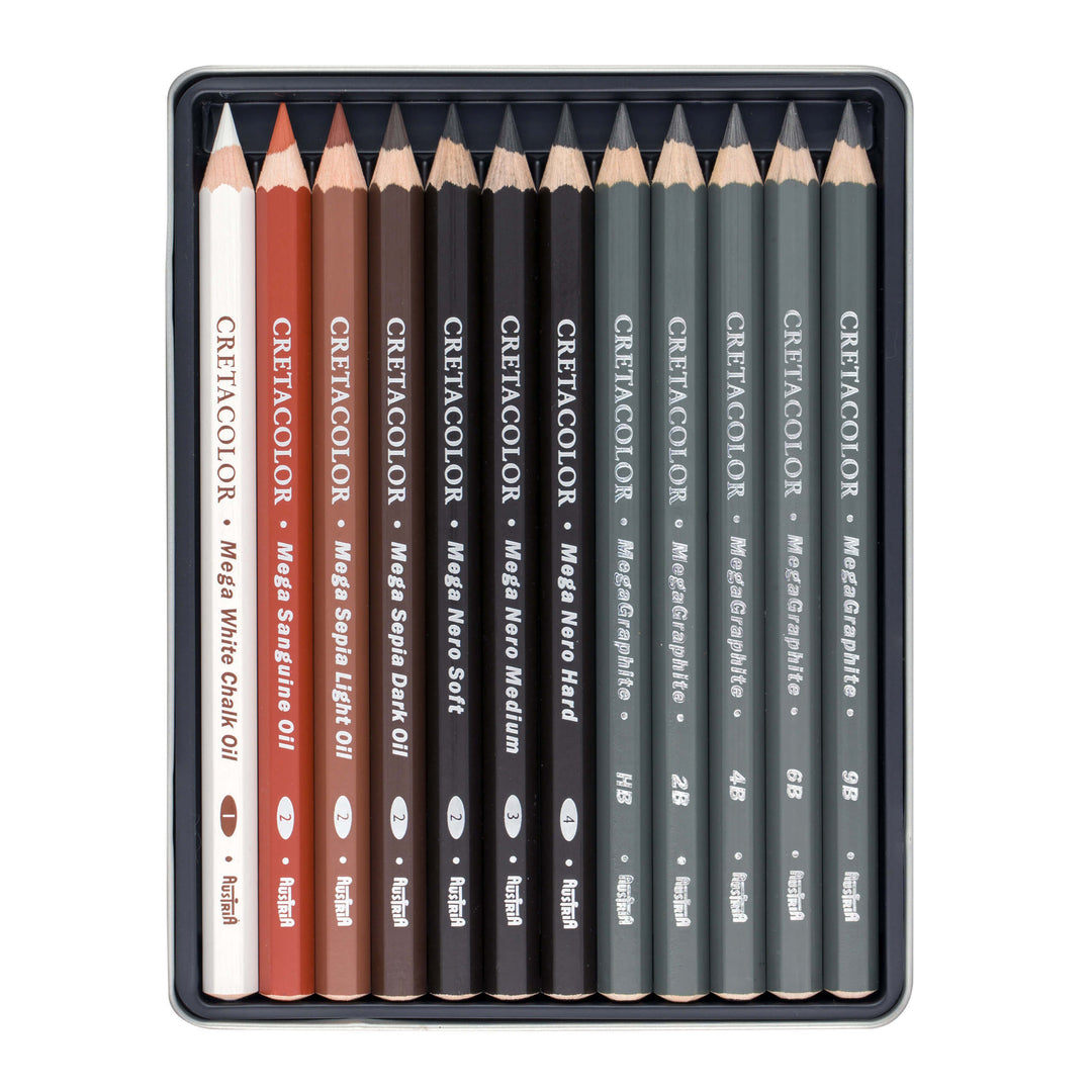 Cretacolor X-Sketch Mega pencil zīmuļu komplekts 12gab.