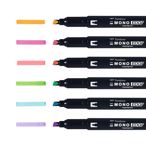 Tombow Mono Edge marķieru komplekts, 6 krāsas