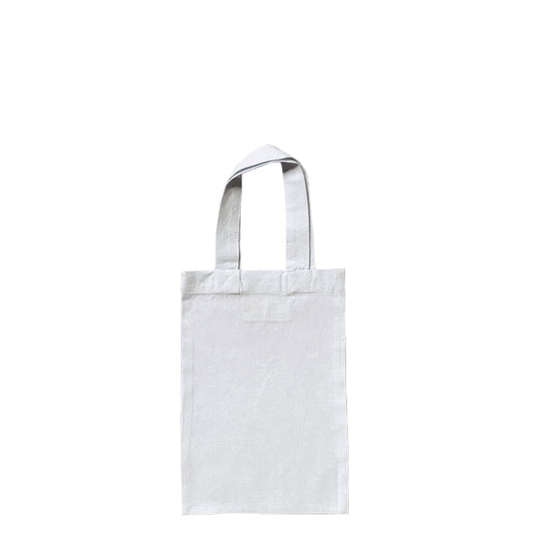 Ideen Cotton bag with short handle 18x26cm, bleached