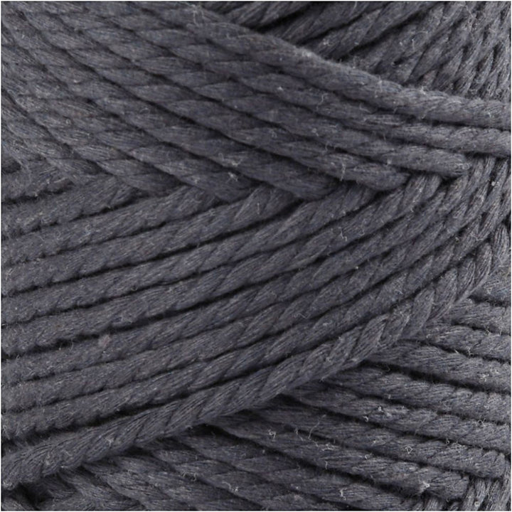 Macrame virve 4mm, 55m pelēka