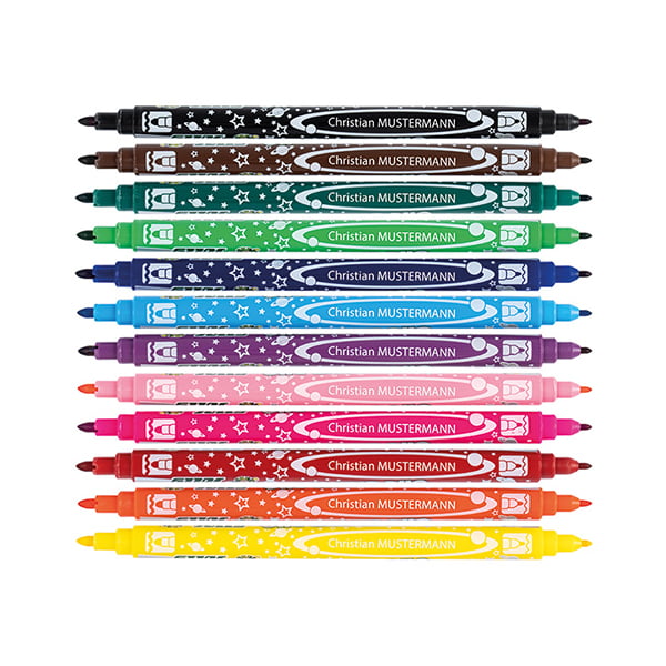 Jolly DUO Double-sided markers set, 12 colors