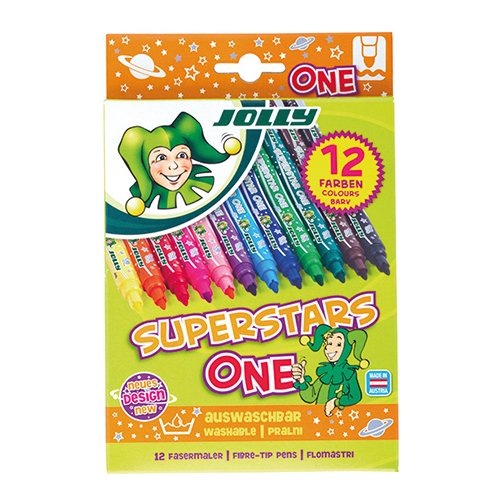 JOLLY Superstars ONE flomāsteri 12 krāsas