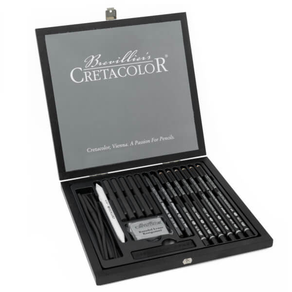 Cretacolor BLACK BOX Charcoal and drawing set