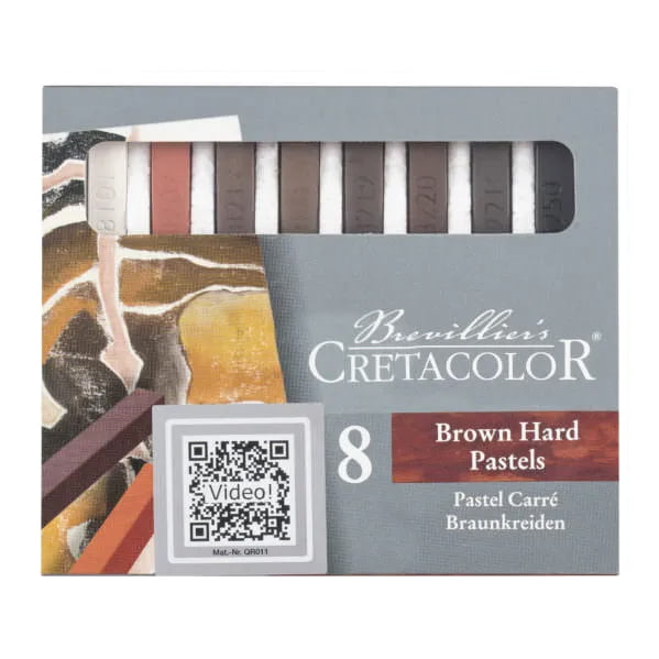 Cretacolor HARD PASTEL Brown set 8pcs.