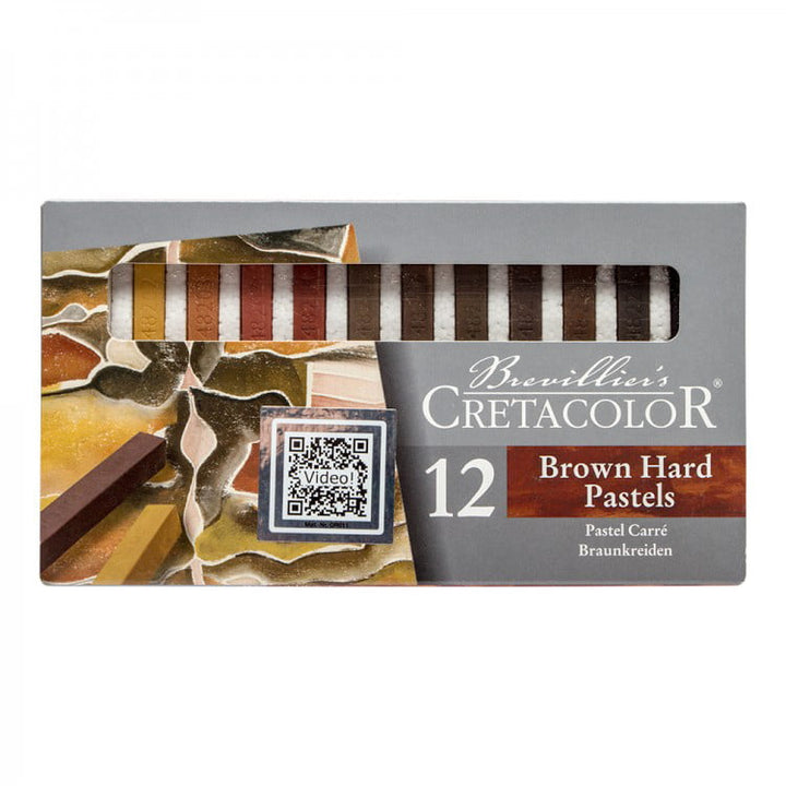 Cretacolor HARD PASTEL Brown set 12pcs.