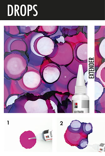 Tinte uz spirta bāzes Marabu 20ml 014 magenta blisterī