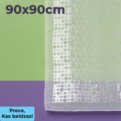 Silk/Viscose NECKERCHIEF Satin Devore 90x90cm with dots
