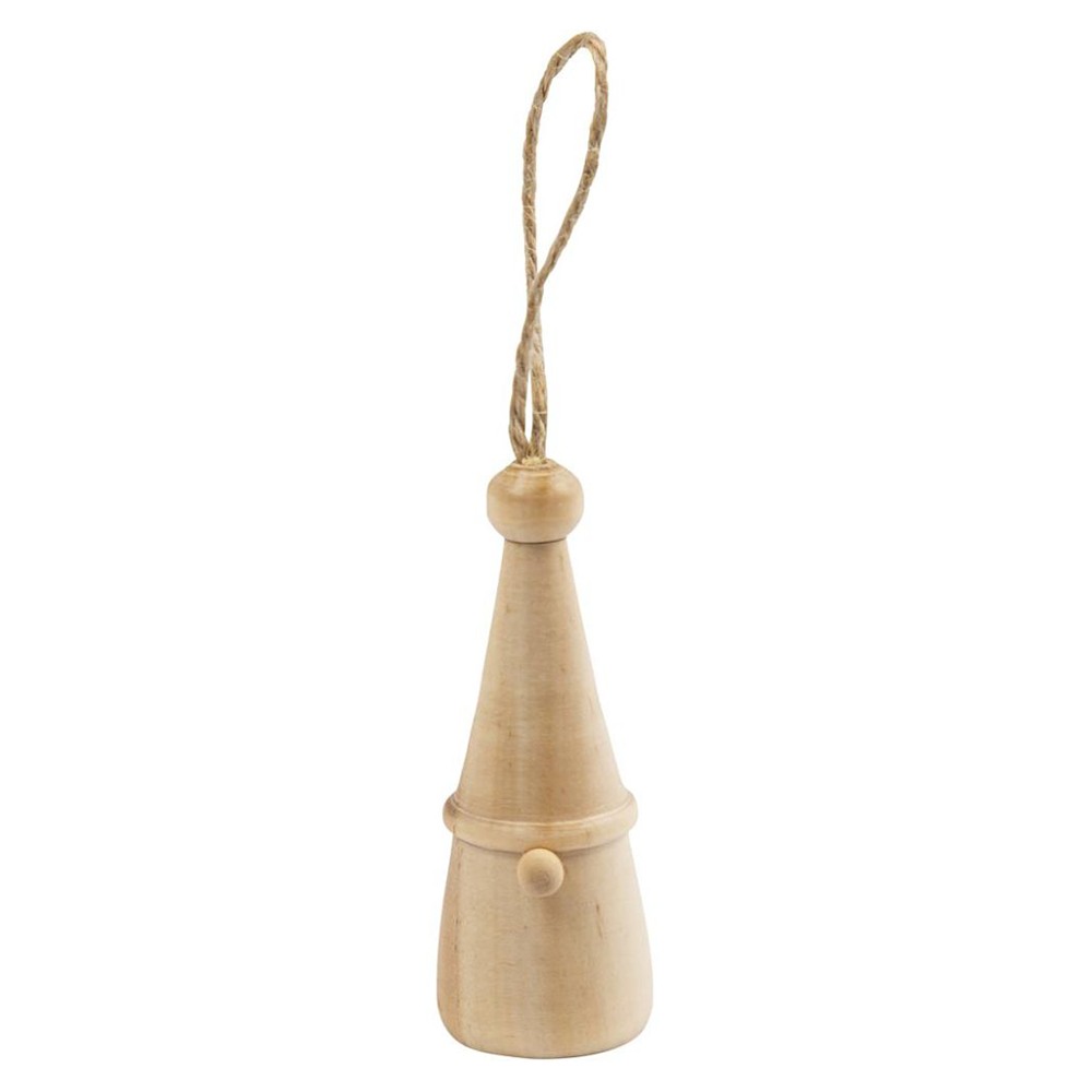 Koka ornaments skandināvu rūķins A-6cm D-2,5cm