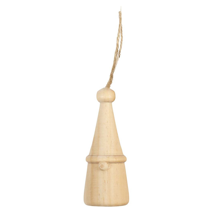 Koka ornaments skandināvu rūķins A-6cm D-2,5cm