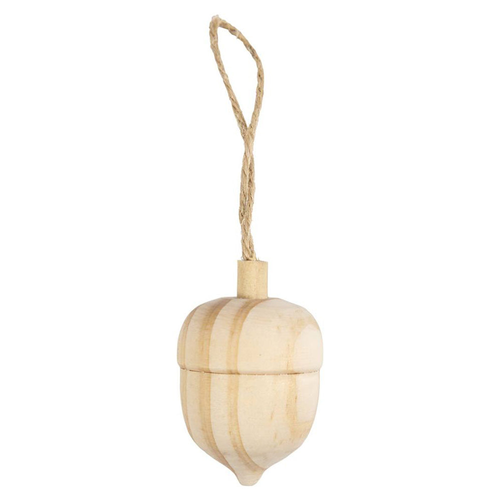 Koka ornaments, ozolzīle 4cm