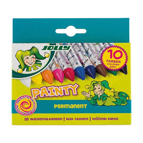 Jolly PAINTY Wax crayons, 10 colors