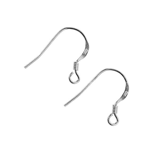 Sudraba auskaru āķi 14mm