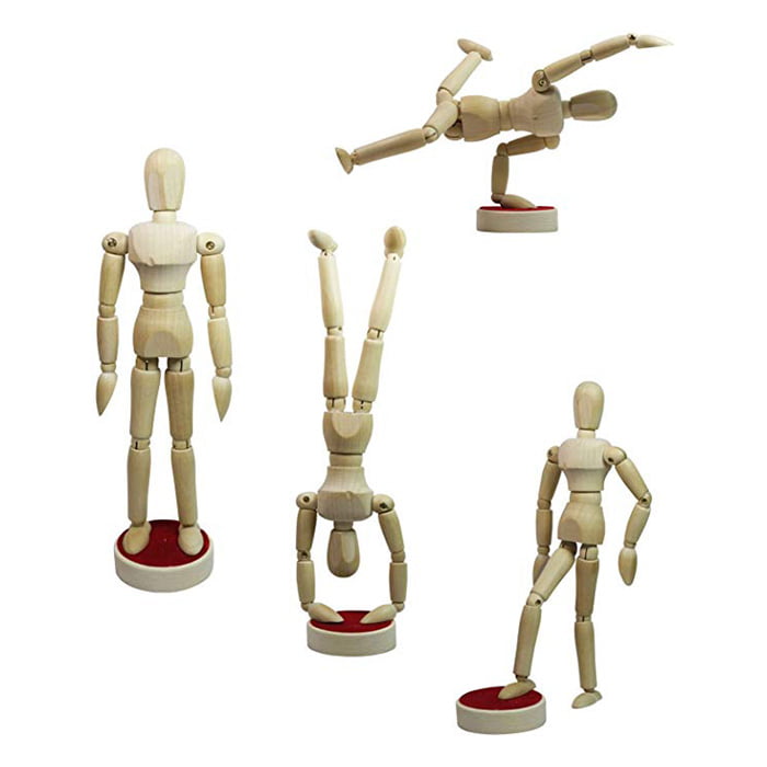 Magnētiskais koka manekens 20cm