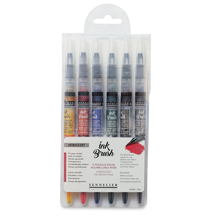 Sennelier Ink brush set 6×6.5 ml