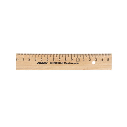 Jolly wooden ruler, 15cm