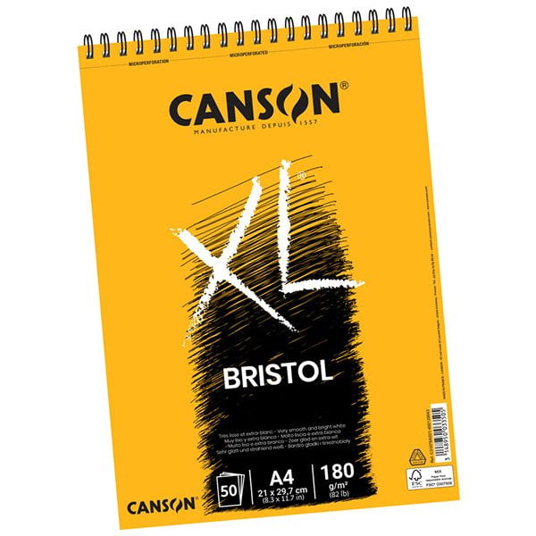 Canson XL BRISTOL Drawing pad A4/180g 50 sheets