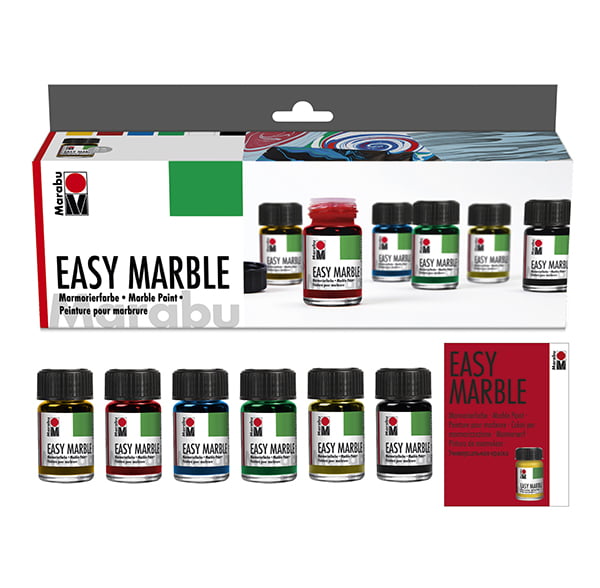 Easy Marble Marmorēšanas komplekts 6x15ml