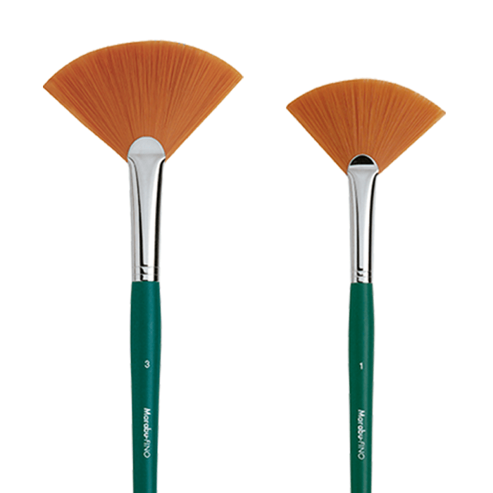 Marabu FINO synthetic brush, shape: fan