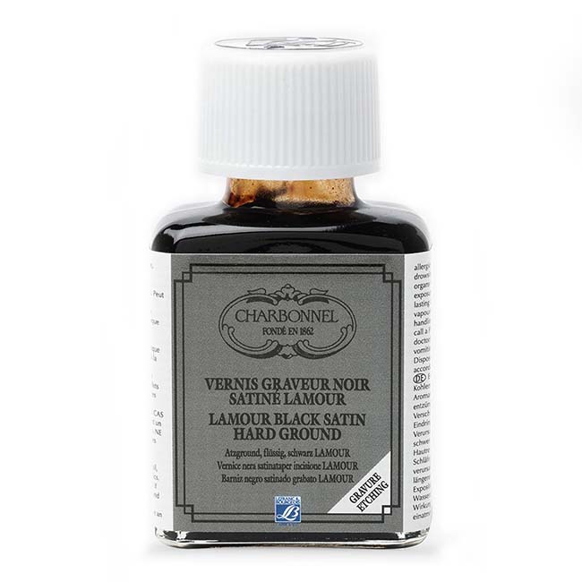 Charbonnel LAMOUR Black satin liquid ground 75ml