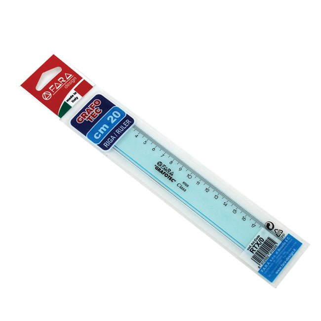Plastmasas lineāls 20cm Grafotec
