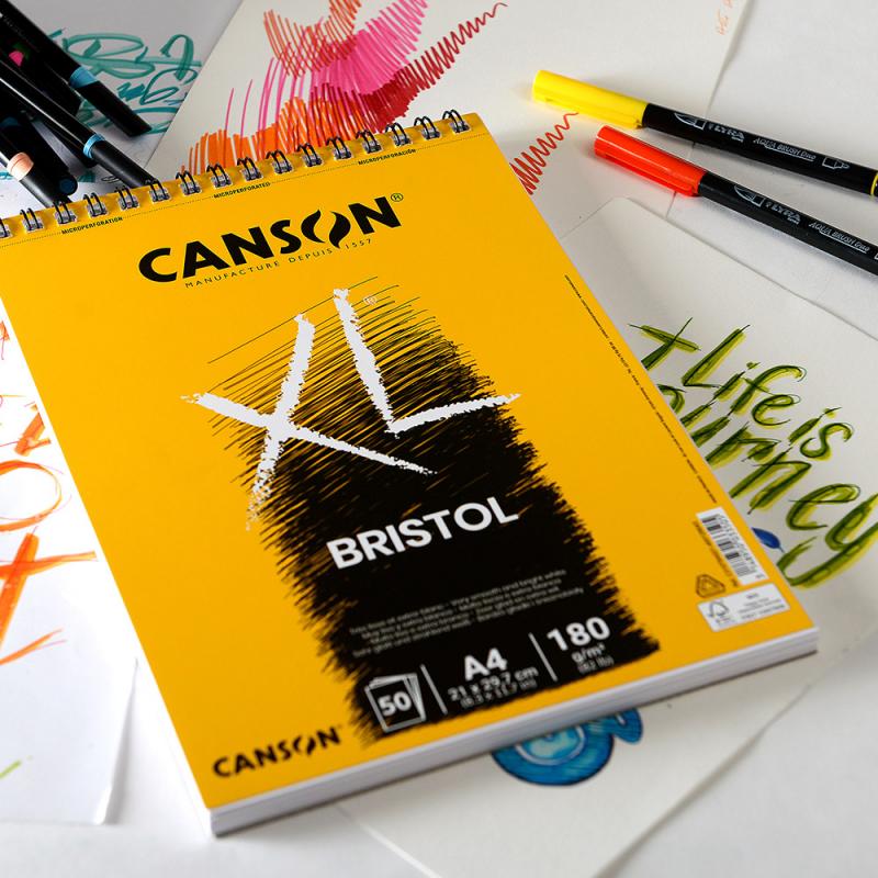 Canson XL BRISTOL Drawing pad A4/180g 50 sheets