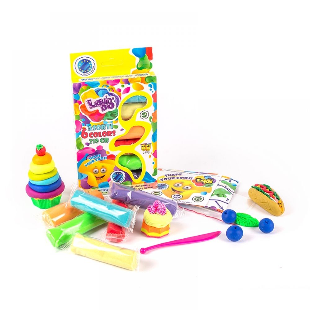 Lovin Do plastilīns asorti, 6 krāsas