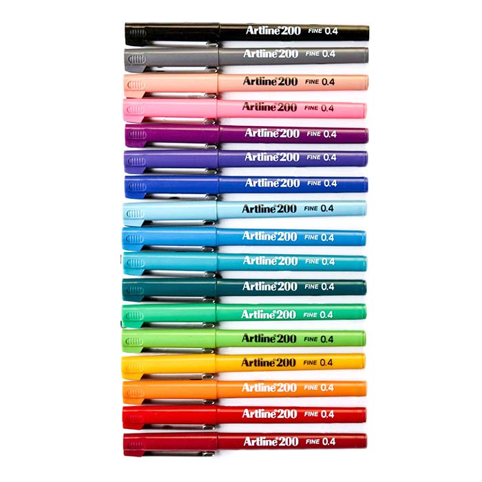 Artline 200 Colored fineliner pen 0.4mm