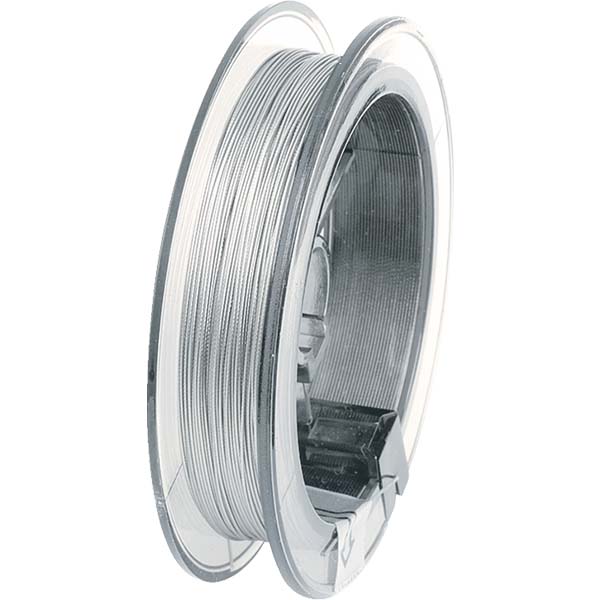 Neilona pārklāta stieple 0.3mm 5m sudraba