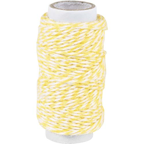 Decorative two-color cotton cord 20m Ø 1mm