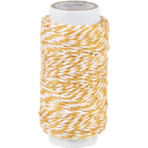 Decorative two-color cotton cord 20m Ø 1mm