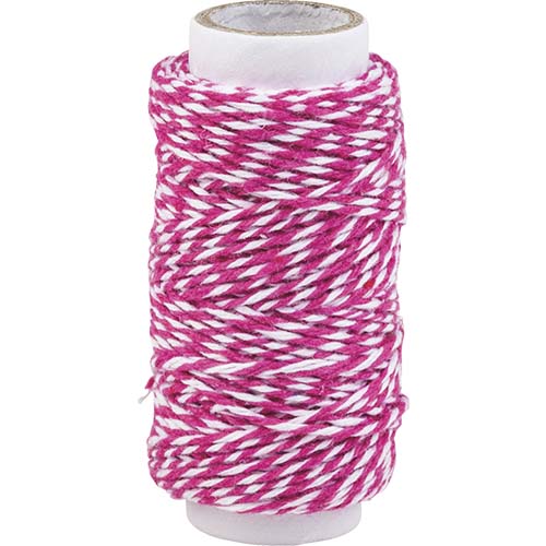 Decorative two-color cotton cord 20m Ø 1mm