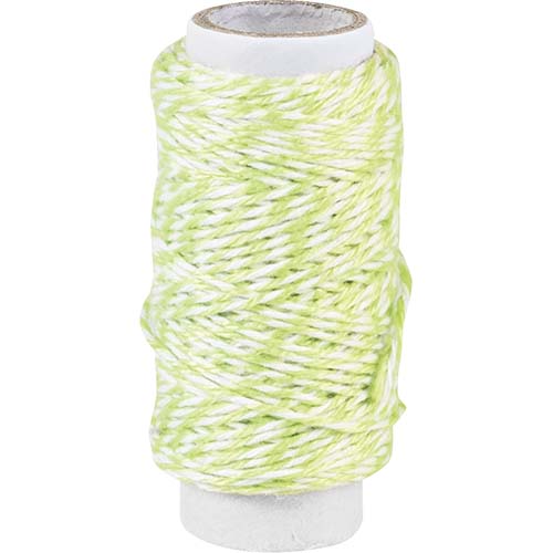 Decorative two-color cotton cord 20m Ø 1mm