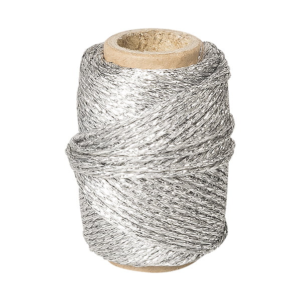 Dekoratīva aukla 20m 1,5mm - sudraba