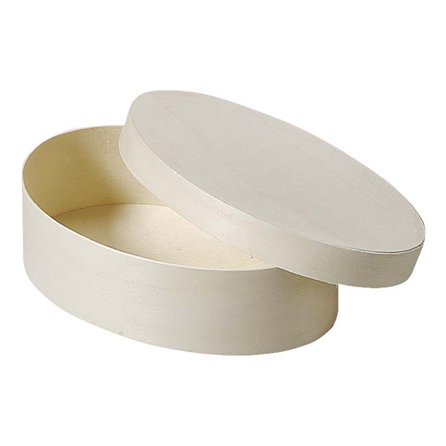 Ovāla koka kaste 55x83x30mm