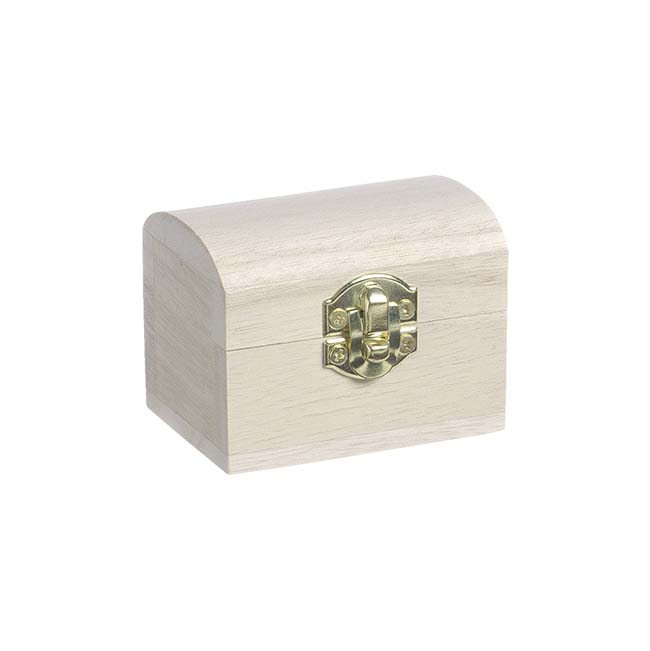 Koka kaste mini dārgumu lāde 6x4,5x4,5cm
