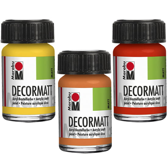 Dekorkrāsa Decormatt 15ml 004 garnet red