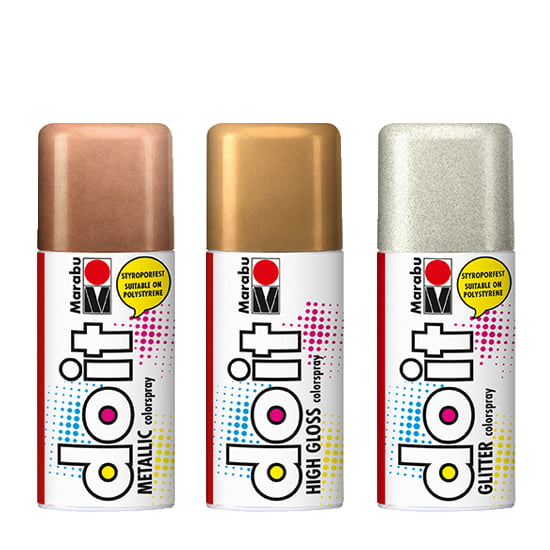Marabu DO-IT effect spray paint 150ml metallic, glitter, pearl