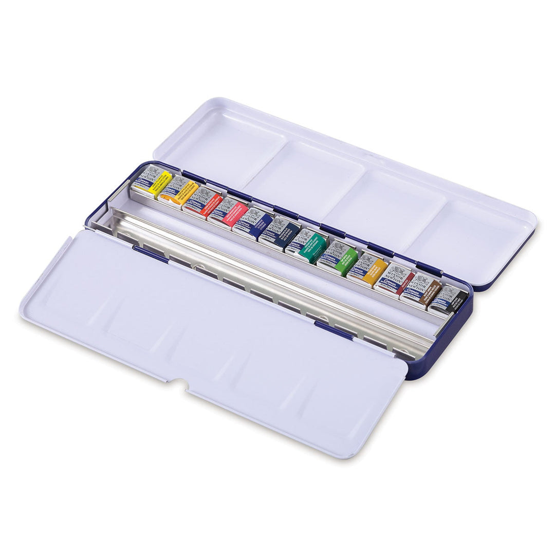 Akvareļkrāsu komplekts Cotman Blue Box 12x pus-kubiņi