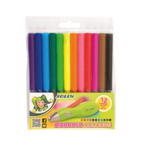 Jolly airbrush replacement markers, 12 pcs.