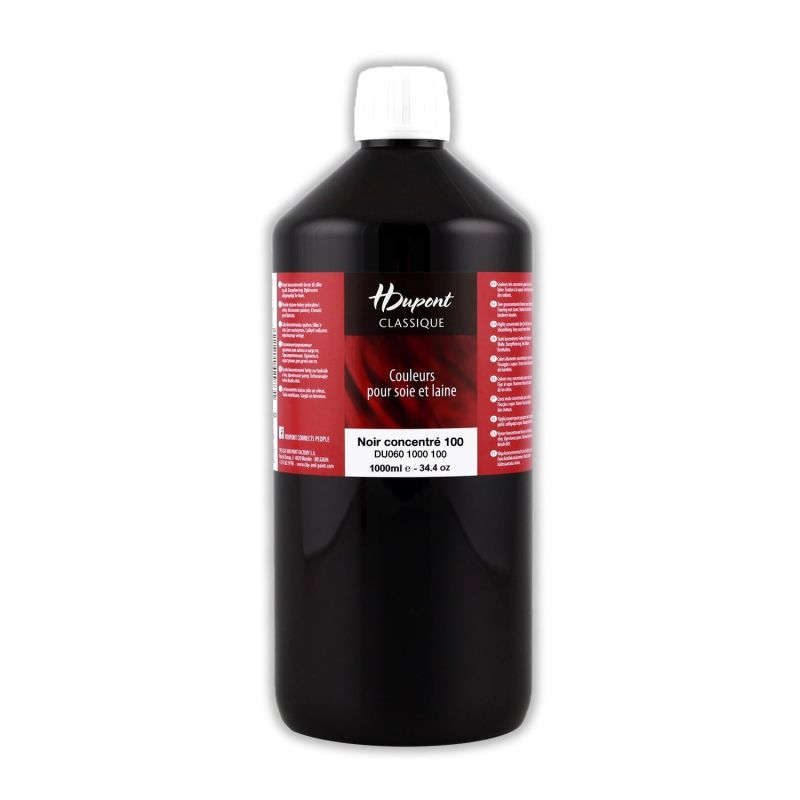 Zīda krāsa H Dupont Classique 1000ml 100 noir concentre