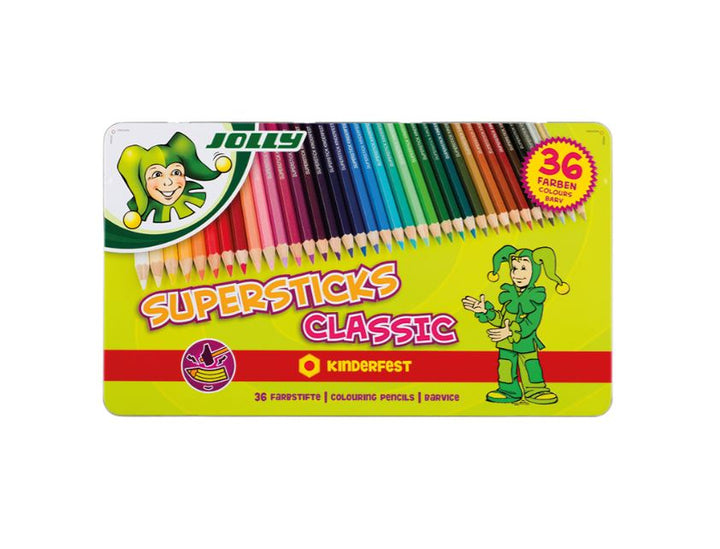 JOLLY Supersicks kinderfest, 36 krāsu zīmuļkomplekts