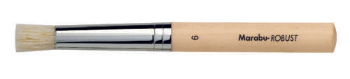 Marabu ROBUST bristle brush, shape: round (stippling brush)