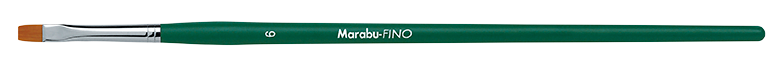 Marabu FINO synthetic brush with soft bristles, flat