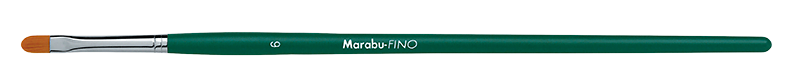 Marabu FINO synthetic brush, shape: round - filbert