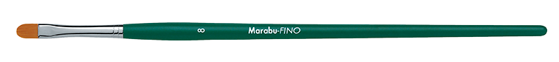 Marabu FINO synthetic brush, shape: round - filbert