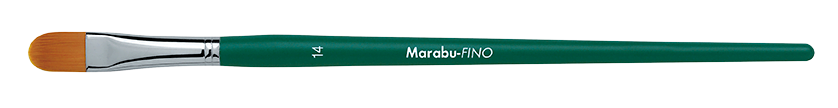 Marabu FINO synthetic brush, shape: round - filbert