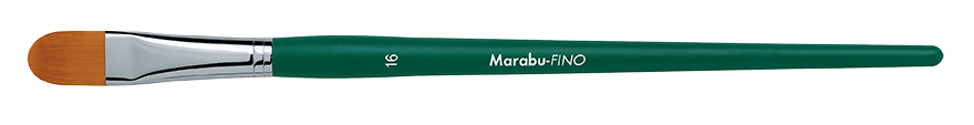 Marabu FINO synthetic brush, shape: round - filbert