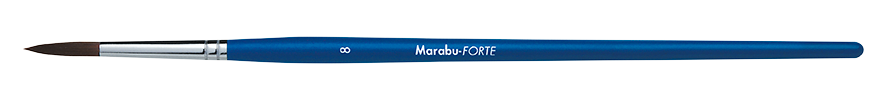 Marabu FORTE synthetic brush, round with strong bristles