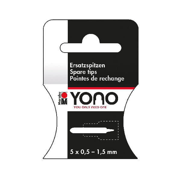 Akrila marķieru Marabu Yono uzgaļi 0.5-1.5mm 5gab.