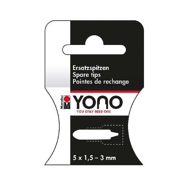 Akrila marķieru Marabu Yono uzgaļi 1.5-3mm 5gab.